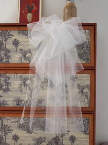 1pc White Multi-Layer Bridal Hair Comb Veil, Wedding Hair Accessory For Photography And Ceremony Fall Clothes For Women Valentine's Day Accessories - White - View 7