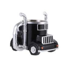 1 件手工制作的卡车咖啡杯 11 盎司半挂车形状陶瓷咖啡杯 送给咖啡和卡车爱好者的独特礼物 卡车司机 送给卡车司机的礼物 男士 - 彩色 - 查看 18