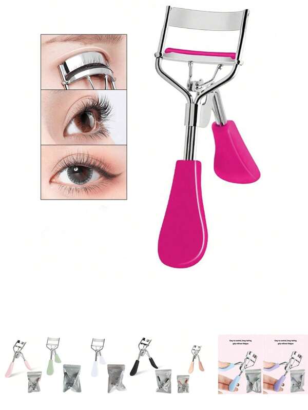 1pc Macaron Color Eyelash Curler, Sunflower Eyelash Assist Tool, Duck Bill Wide Angle Eyelash Curler, Natural Curly, Fits Eye Shape, Wide Angle Curve, Easy For Beginners, Instantly Creates Sparkling Big Eyes, Multiple Colors Available To Meet Your Needs, Beauty & Makeup Tool
