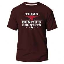 CAMISETA MODA COUNTRY MASCULINA TEXAS BUNITU¨S COUNTRYS CAMISA 100% ALGODAO FIO 30.1 PREMIUM - Azul Royal - Visão 7