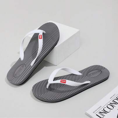 Men's Premium Comfortable Anti-Slip Anti-Odor Flip Flop Sandals, Thickened Rubber Outdoor Casual Beach Slippers, Fashionable