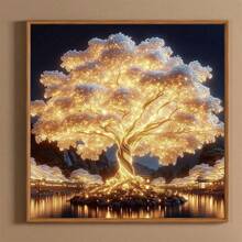 1 Zestaw Malowania Diamentami, Pełny Zestaw Sztuki Diamentowej, Malowanie Kropką Diamentową DIY Do Dekoracji Ściany Domu, Prezenty, Zestaw Sztuki Diamentowej