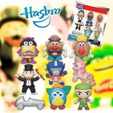 1 件 Hasbro 官方授权复古小马擎天柱先生大富翁等 Hasbro 3D 泡沫袋夹神秘大头袋夹人物钥匙扣钥匙圈适合妈妈爸爸男朋友有趣的圣诞节和万圣节礼物随机我的小马驹 G.I.JOE 变形金刚先生土豆头菲比