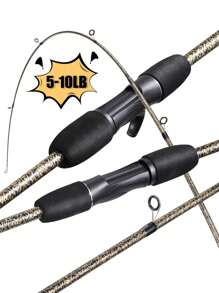 SOUGAYILANG 2-Sections Fishing Rod : 1.8M Spinning And Casting Rods With Composite Graphite - Carbon Fiber Blanks, Ideal For Freshwater Fishing