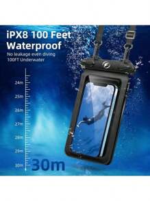 IPX8级防水手机袋，双层防水袋，适用于游泳、滑雪、潜水 - 彩色 - 查看 7
