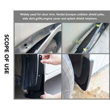 [50/100 pièces Rivets de fixation] 50/100 pièces Rivets de fixation en plastique, agrafes automobiles pour l'intérieur/l'extérieur/le coffre, vis à installation rapide pour le pare-chocs et les ailes, écrous industriels, couvrant le filetage complet