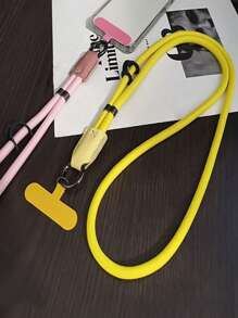 1pc Unisex Long Mobile Phone Lanyard, Simple & Fashionable Design, Suitable For Outdoor Activities And Hiking, Anti-Lost Key Chain Strap