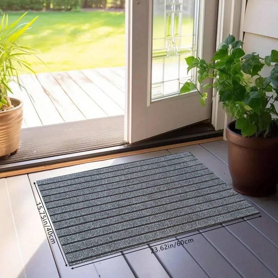 1 件装简约多色 7 条纹防污可洗入口门垫，防滑门口/厨房区域地毯地毯地毯房间装饰客厅地毯厨房地毯卧室装饰毛毯和盖毯卧室地毯家居装饰浴室装饰房间装饰用品客厅装饰办公室装饰家居装饰客厅浴室地毯房间装饰美学 - 彩色 - 查看 1