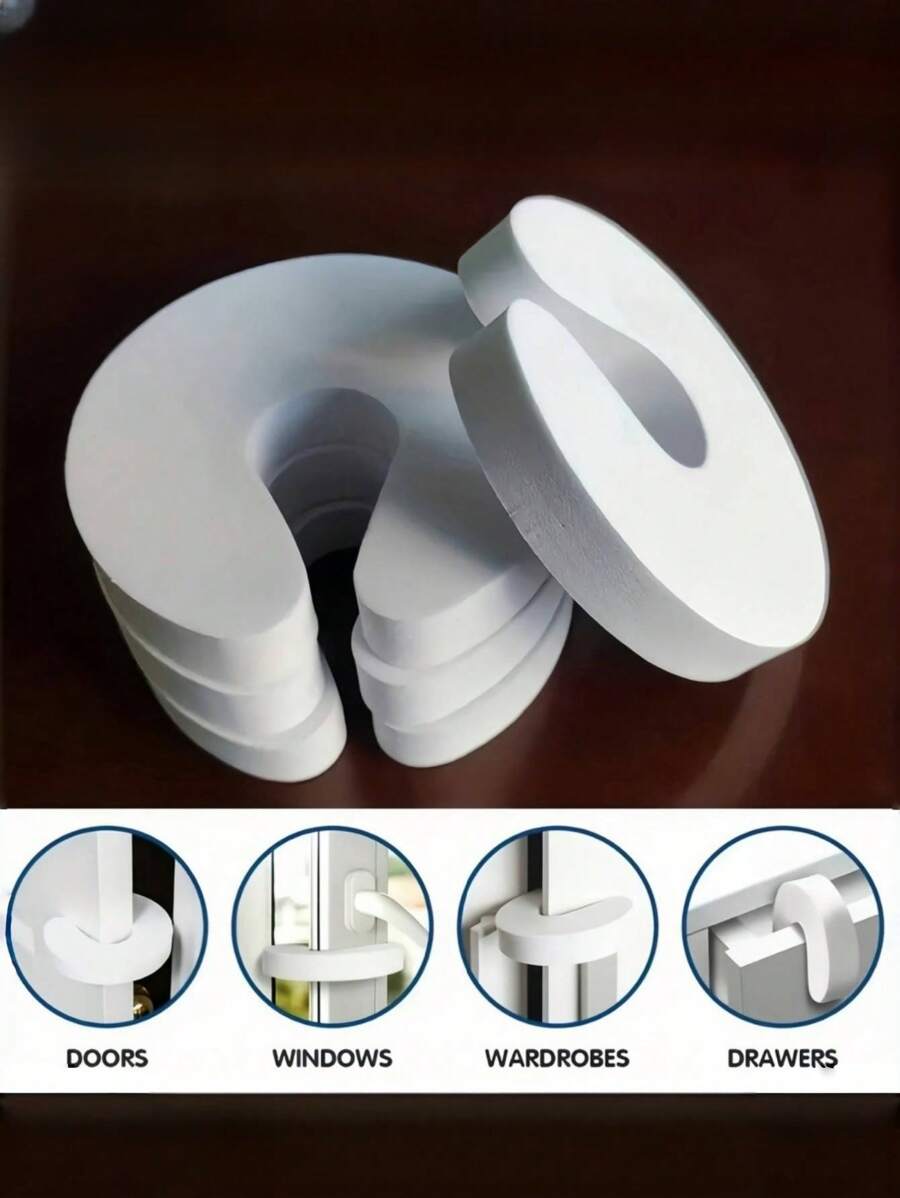 4pcs Finger Guards, Prevent Pinching Injuries And Prevent Door Strikes - Multicolor - View 1