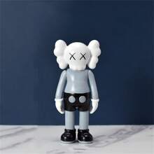 1pc Kaws American Fashion Kaws Ornaments Violent Bear Doll Exquisite Crafts Bedroom Porch Decoration, Gift For Friends - Grey - View 1