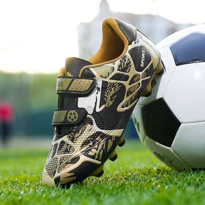 Lightweight, Breathable, Shock-Absorbing, Anti-Slip, Fashionable And Football Shoes With High/Short Studs For Professional Football Training, Outdoor Grass Field, Students, Sports