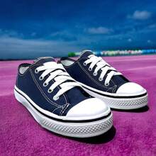 Tenis Casuales Cortos Suela Confort, Comodos, Ligeros, Agujetas Diferentes Colores, Resistentes 860 - Azul Marino - Ver 2