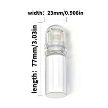Roller 64 Pins Micro Titanium Needle Tips Derma Needles Skin Care Anti Aging Whitening Bottle Roller Serum Reusable - Clear - View 4