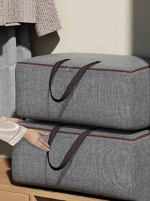 1pc Large Capacity Waterproof Oxford Fabric Laundry & Bedding Moving Storage Bag