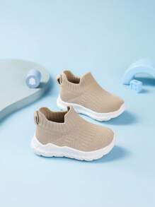 Toddlers'/Children's Breathable Soft All-Match Slip-On Deformation Casual Sneakers, Suitable For All Seasons - Khaki - View 6