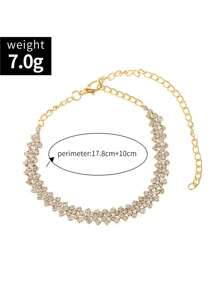 1 chiếc lắc chân kim cương lấp lánh thời trang, thích hợp cho các cặp đôi, tiệc tùng, Giáng sinh, Halloween, quà tặng cho bạn bè hoặc mẹ - vòng chân - Xem 5