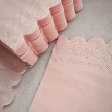 20pcs 16*16cm Yellow, Lotus Root Pink, Blue Fan-Shaped Cocktail Napkins, Disposable Drink Napkins For Daily Use, Lunch, Dinner, Gathering, Wedding, Birthday, Party And More Occasions