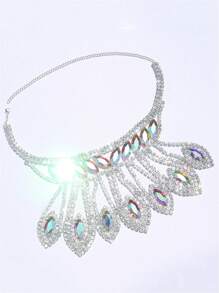 Fashionable & Elegant Crystal Pendant Necklace, Suitable For Balls