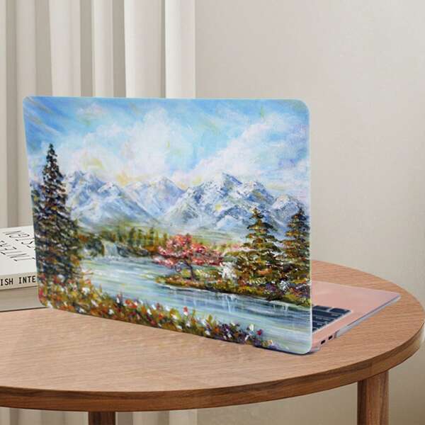 Laptop Protective Case, Minimalist Painting Artwork Style