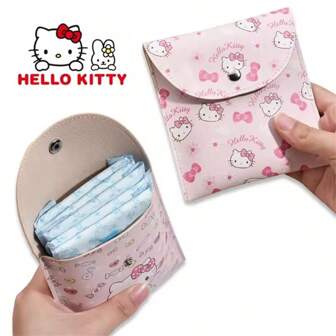  Sanrio Hello Kitty Women Tampon Storage Bag Sanitary Pad Pouch Napkin Cosmetic Bags Waterproof Multi-Function Storage Bag Pouch Makeup Bag Travel School Supplies Travel Essentials Make Up Bag Holiday Essentials Makeup Bags Makeup Pouch Makeup Organizer Holiday Winter Leopard Print Sausage Dog Gifts For Women