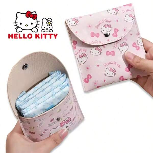 Sanrio Sanrio Hello Kitty Women Tampon Storage Bag Sanitary Pad Pouch Napkin Cosmetic Bags Waterproof Multi-Function Storage Bag Pouch Makeup Bag Travel School Supplies Travel Essentials Make Up Bag Holiday Essentials Makeup Bags Makeup Pouch Makeup Organizer Holiday Winter Leopard Print Sausage Dog Gifts For Women