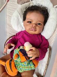 20inch Reborn Baby Dolls Black Girls Silicone Baby Girl Lifelike Baby Dolls Girls Realistic Babies Cheap That Look Like A Real Baby Newborn Toddler