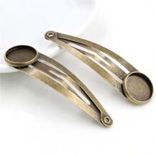 12pcs Fit 12mm Cabochon Hairpin Blank Base Setting DIY Hairpins Hair Clips Jewelry Making Accessories Findings