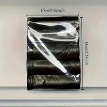 5 卷/100 个，PE 塑料材质多用途一次性垃圾袋，适用于家庭、办公室、厨房、餐厅 - 客厅、卧室、浴室、厨房使用 - 彩色 - 查看 3