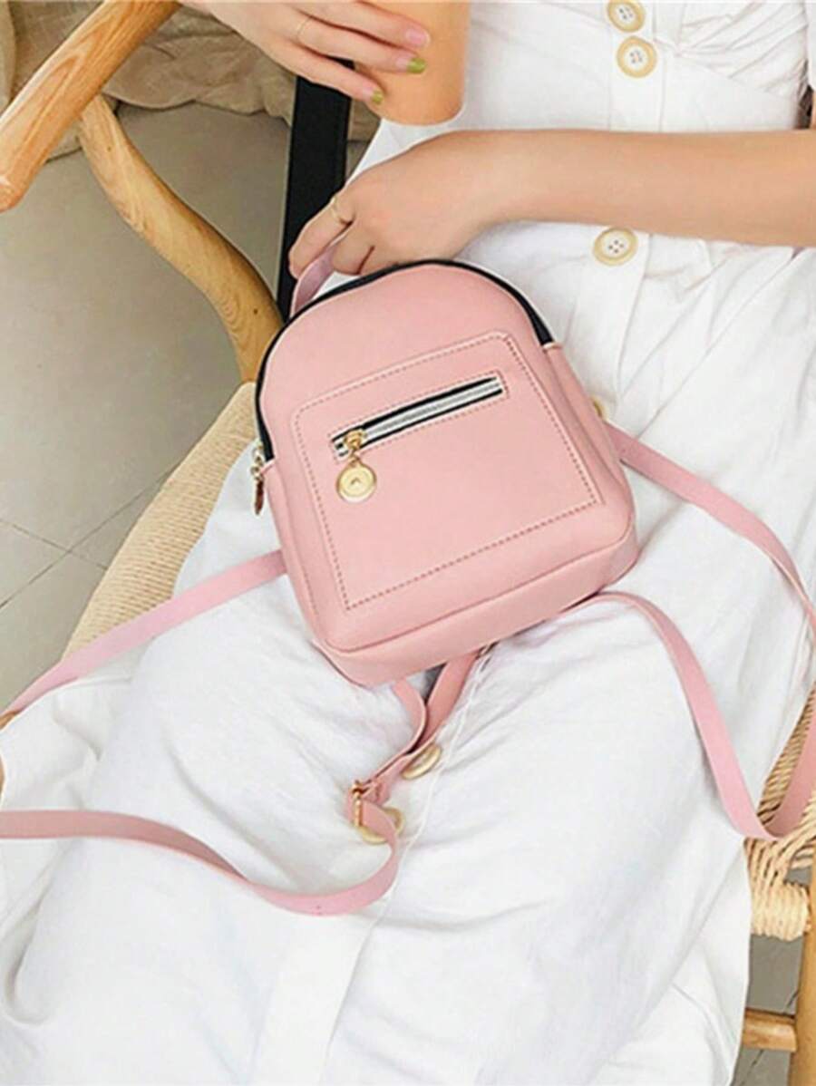 1pc Fashion Women Backpack Mini Soft Touch Multi-Function Small Backpack Female Ladies Shoulder Bag Girl