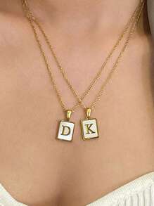 Fashion Letter Necklace Pendant Women's Accessories 26 Letter Accessories - Multicolor - View 2