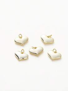 4 件 14K/18K 黄铜心形吊坠饰品吊坠 DIY 手链项链 适用于珠宝制作用品 - 4件 - 查看 8