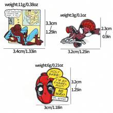 Disney Disney 1/3 Pcs Creative Cartoon Brooch Set Personalized Character Styling Enamel Pins Backpack Clothing Jewelry Metal Badge Accessories A Gift For Friends