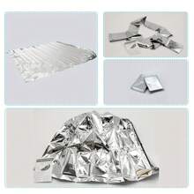 急救箱用紧急聚酯薄膜保温毯，紧凑型防水自然灾害设备，保留体温，让您保持温暖 尺寸 51.18 * 82.67 英寸