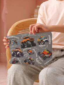 1pc Customized Name Pattern Corduroy Toiletry Bag, Excellent Choice For Carrying Toiletries When Going Out, Can Be Customized According To Your Unique Design, Suitable For Children And Teenagers, Can Print Your Own Name Or Your Sibling/Classmate's Name As A Gift