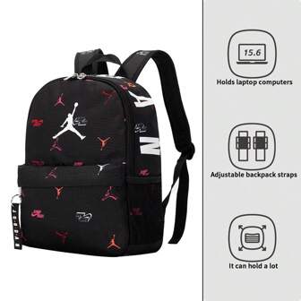 Jordan Mochila para bebés y niños pequeños, ideal para deportes, uso diario, actividades casuales y uso escolar (25,4 x 12,7 x 33 cm) JD2213008TD-001