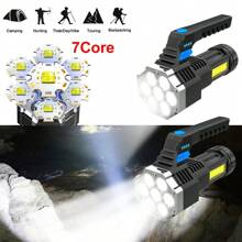 NetHong High Powered 26000000LM LED Flashlight Super Bright Torch Rechargeable Lamp UK - Black - View 2