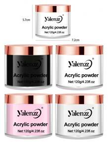 Nail Crystal Powder Powder White Translucent Nude Crystal Powder 3-In-1 Acrylic Powder. - Multicolor - View 5