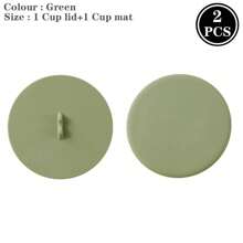1/2/6pcs Macaron Colored Silicone Cup Lid - Heat-Resistant, Dustproof, Food Safe Circular Lid, Suitable For Tea And Water Cups, Very Suitable For Household Use