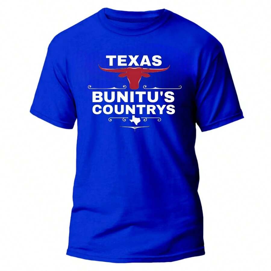 CAMISETA MODA COUNTRY MASCULINA TEXAS BUNITU¨S COUNTRYS CAMISA 100% ALGODAO FIO 30.1 PREMIUM