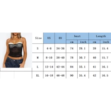 Women's Y2k Mesh Lace Trim Cami Tank Top Cute Spaghetti Strap Corset Tops Camisole Summer Shirts Streetwear - 黑色 - 查看 5
