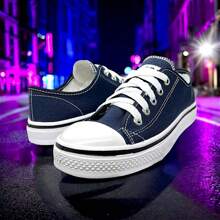 Tenis Casuales Cortos Suela Confort, Comodos, Ligeros, Agujetas Diferentes Colores, Resistentes 860 - Azul Marino - Ver 1