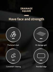 1 Piece Stainless Steel Grill Pan Square Dish Drainer Tray, Sizes 11, 10 And 8.6 Inches, Easy To Clean, Set, Grill Pan Mesh Rack Drainer Prep Tray, Stainless Steel Grill Pan With Cooling Racks - Great For Grilling Meat And Chicken - Available In 3 Sizes, Oven And Dishwasher Friendly! - Multicolor - View 10