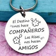 1pc Unbreakable Connection, Best Friends Stainless Steel Keychain - Perfect Gift For Sisters, Girlfriends, And BFFs
