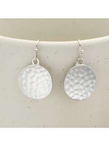 1 para kolczyków wiszących w stylu boho vintage młotkowanych teksturowanych, biżuteria modowa dla kobiet, prezent na przyjęcie weselne, prezent dla dziewczyny