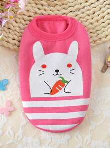 1pc Spring Fleece Puppy Outfit, Cute Frog Design For Small Dogs Like Chihuahua, Kitten, Teacup Dog, Teddy Pet Clothes - Coral Pink - View 14