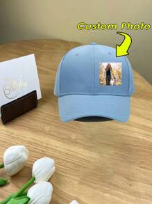 [Customizable] 1 Customizable Printed Photo, Logo, Text Baseball Cap, Trucker Hat, Unisex Design, Suitable For Parties, Holidays, Anniversaries, Collections, Durable, Cute, Vivid Colors, Y2K, Fashion, Unisex, Casual, Customized, Personalized, Unique, Ideal Gift For Him - Multicolor - View 9