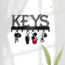 CIF BUY 1 pièce Crochet à clés en métal noir - Organisateur mural multifonctionnel pour le salon et la chambre à coucher, parfait pour ranger les clés, les sacs, les parapluies, un indispensable pour des maisons confortables