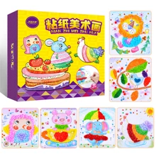 1 pieza Pintura de pegatinas 3D de un ángel de hibisco, manualidades creativas de pintura de pegatinas de dibujos animados para niños