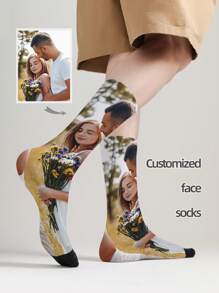 1 Pair Custom Face Socks, Custom Photo Sock, Custom Printed Socks, Personalized Funny Face Socks, Custom Picture Socks, Put Any Face On The Socks, Anniversary Gift, Valentine Gift, Birthday Gift, Wedding Gift, Mother's Day Gift, Father's Day Gift, Best Friend Gift, Gift For Mom/Dad, Gift For Girlfriend/Boyfriend, Gift For Her/Him