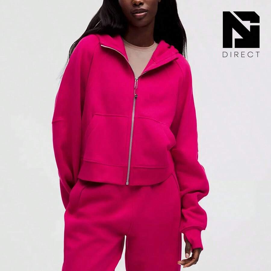 Sudadera con capucha con cremallera completa oversize de estilo scuba - Apasionado - Ver 1